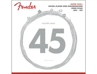 Fender Super 7250 Nickel Plated Bass Strings 45-125