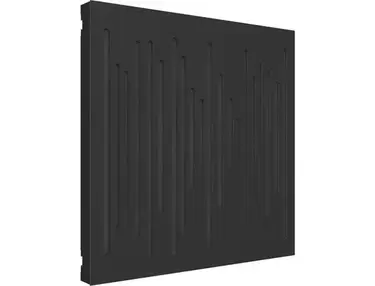 Vicoustic VicPattern Ultra Wavewood MKII Acoustic Panel - Matte Black, 3-pack