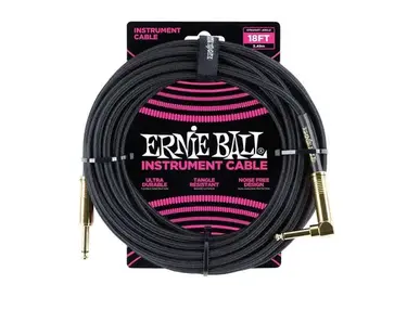 Câble Ernie Ball Instrument Cable Coudé 5,5m Orange Maroc