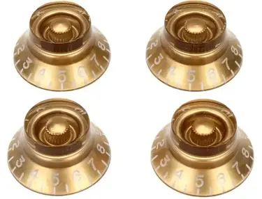 Gibson Top Hat Knobs - Vintage Gold (4-pack)