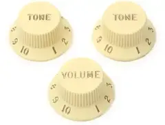 Fender Stratocaster Replacement Knobs - Aged White main image