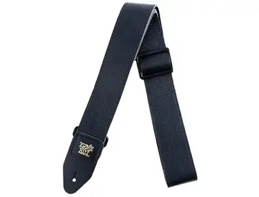 Ernie Ball 2" Tri Glide Italian Leather Strap Black 2 in.