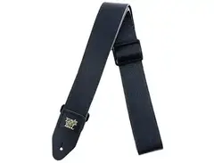Ernie Ball 2" Tri Glide Italian Leather Strap Black 2 in.