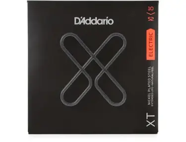D'Addario XTE1052 XT Nickel Wound Electric Guitar Strings - .010-.052 Light Top/Heavy Bottom