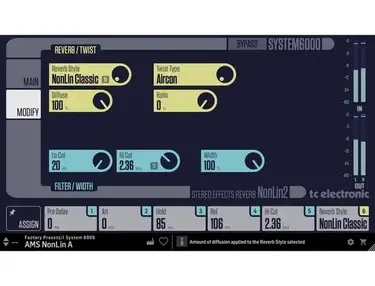 TC Electronic NONLIN2 Native Envelope Reverb Plug-in