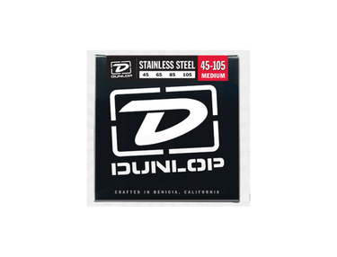 Dunlop Stainless Steel Medium Gauge Electric Bass Strings 45-105