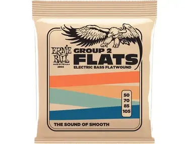 Ernie Ball 2804 Flat Wound Group II Electric Bass Strings 50-105