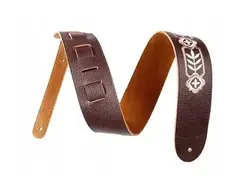 PREMIUM CRAFT  Leather Guitar Strap with Embroidery main image