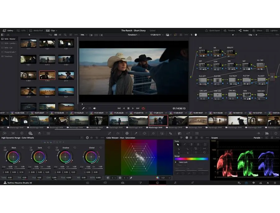 Blackmagic Design DaVinci Resolve Studio Color Correction and Video Post-production Suite