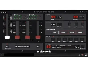 TC Electronic DVR250 Digital Vintage Reverb Plug-in