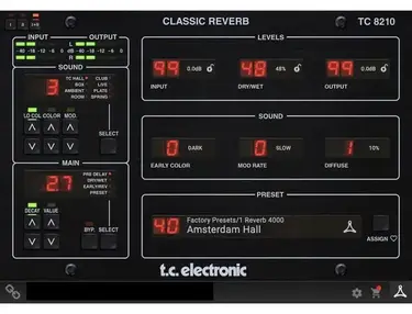 TC Electronic TC8210 Classic Reverb Plug-in