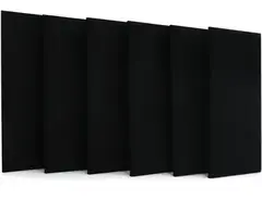 Primacoustic Broadway Broadband Absorber Beveled-edge Acoustic Wall Panels - 2 feet x 4 feet, Black, 6-pack main image