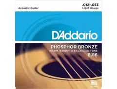 D'Addario EJ16 Phosphor Bronze .012-.053 Acoustic Guitar Strings