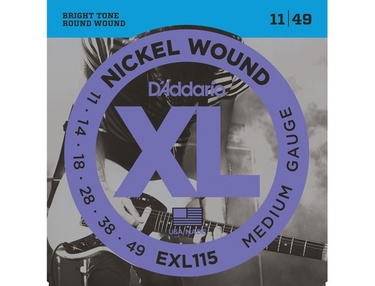 D'Addario EXL115 Nickelwound Guitar Strings 11-49