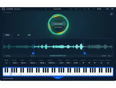 LANDR Sampler Virtual Sample Editor and Sequencer