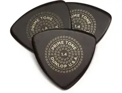 Dunlop Primetone Triangle Smooth Guitar Picks - 1.4mm, Red, 3-pack
