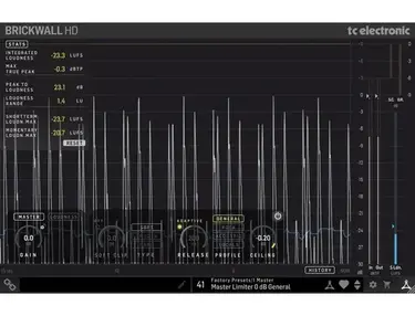 TC Electronic Brickwall HD Mastering Limiter Plug-in