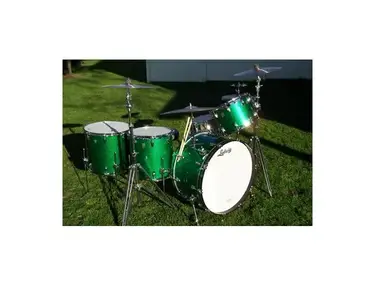 Ludwig Classic Maple Green Sparkle Drumkit