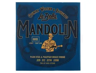 La Bella 880L Mandolin Ph.Br. Light 9-36