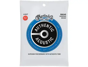 Martin MA540 SP Phosphor Bronze Light Authentic Acoustic Guitar Strings