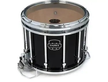 Mapex Quantum Mark II Classic Marching Snare Drum - 14 inches x 12 inches, Gloss Black