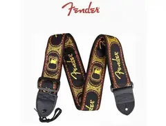 Fender Monogrammed Yellow Tele Pattern Guitar Strap main image