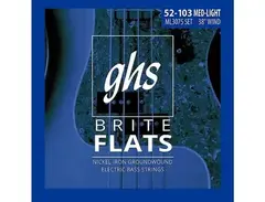 GHS ML3075 Brite Flats Flatwound Electric Bass Strings main image