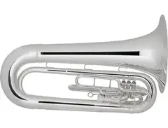 King Musical Instruments King 1151 Ultimate Marching BBb Tuba - Silver Plated main image