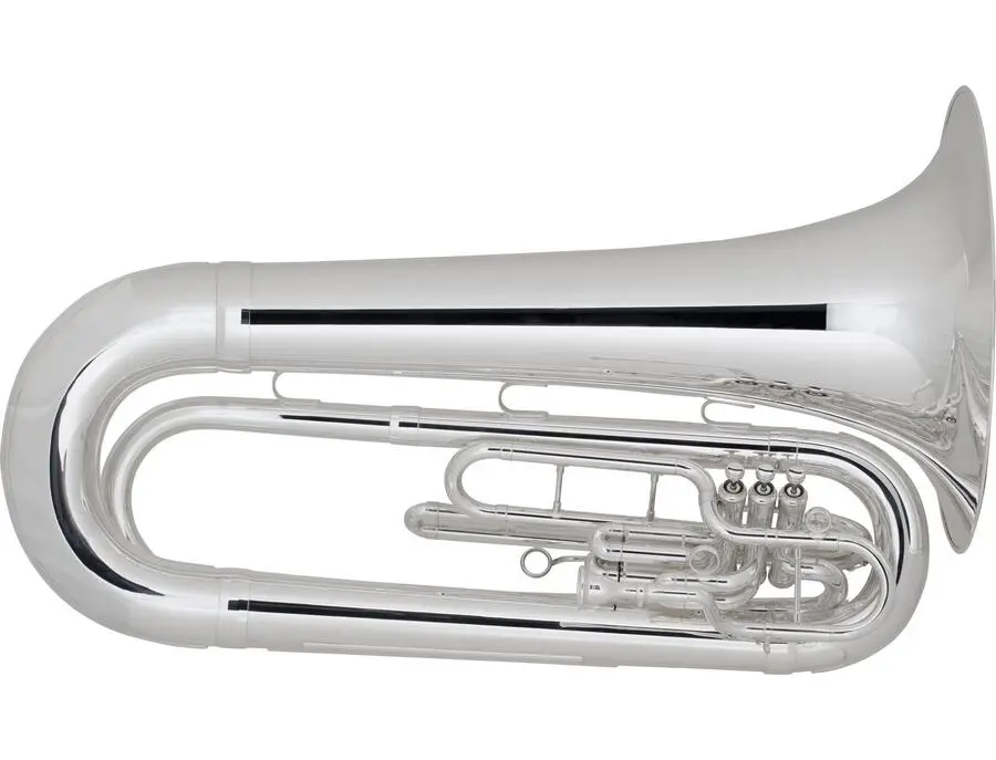 Kin Instruments King Musical Instruments King 1151 Ultimate Marching BBb Tuba - Silver ...