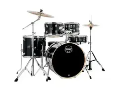 Mapex Venus 5-Piece Rock Drum Set With Hardware and Cymbals Black Galaxy Sparkle