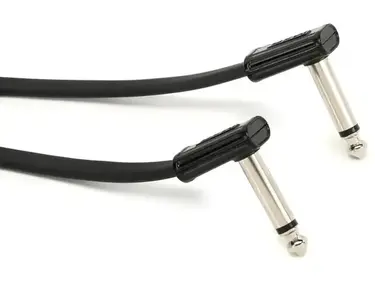 MXR DCPR018 Right Angle to Right Angle Ribbon Pedalboard Patch Cable - 18 inch