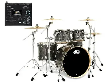 DW DWe 5-piece Shell Pack and Electronic Cymbal Bundle with V71 Sound Module