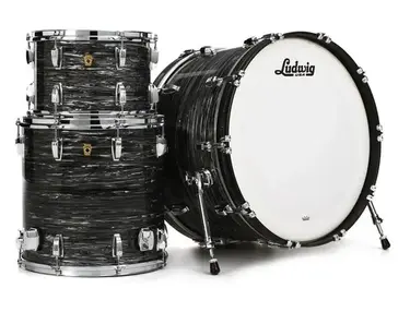 Ludwig Legacy Mahogany Pro Beat Shell Pack - Vintage Black Oyster