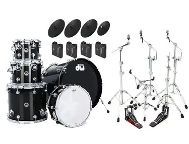 DW DWe 5-piece Shell Pack and Roland Electronic Cymbals Bundle