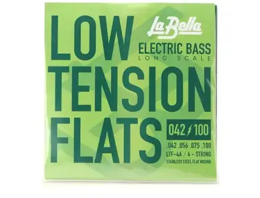 La Bella LTF-4A Low Tension Flexible Flats Bass Guitar Strings - .042-.100