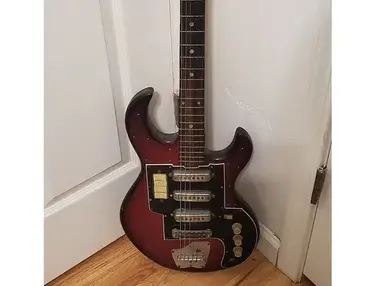1960s Ibanez 1803 Offset Double Cutaway Three Pickup with Vibrato
