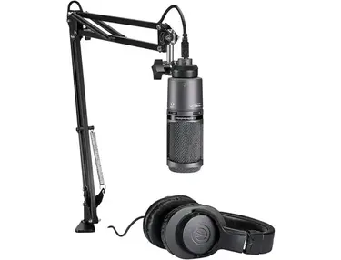 Audio-Technica AT2020USB+PK Podcast Bundle