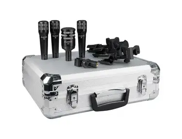 Audix DP4 4-Piece Drum Mic Pack w/ Case, Clips