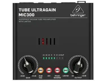 Behringer MIC300 Tube Microphone Preamp