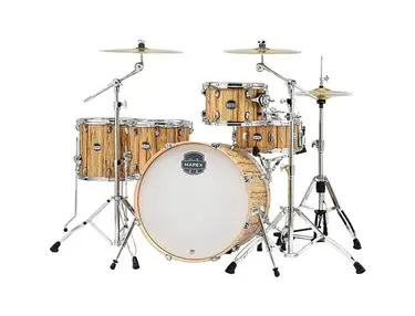 Mapex Mars Series 5-Piece Crossover Shell Pack With 22" Bass Drum Driftwood Chrome