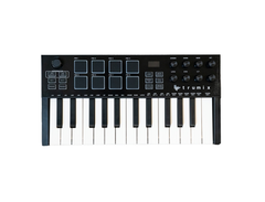 Rockville M25 Black 25 Key USB Wireless Bluetooth MIDI Keyboard