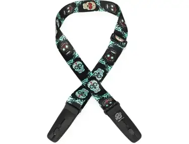 Lock-It Straps Plush Poly Strap - Sugar Skull