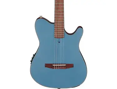 Ibanez FRH10N Nylon-String Acoustic-Electric Guitar Indigo Blue Metallic Flat