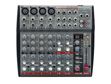 Phonic AM440D 4-MicLine 4-Stereo Input Compact Mixer