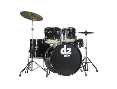 ddrum D2 10" / 12" / 16" / 22" / 14x5.5 Shell Pack with Hardware Kit, Cymbals
