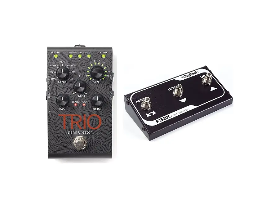 DigiTech TRIO Band Creator w/ FS3X 3-Button Footswitch - What To DigiTech TRIO Band Creator w/ FS3X 3-Button Footswitch - What To