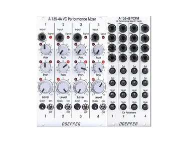 Doepfer A-135-4A/B VC Performance Mixer (2 Module Set)