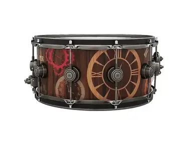 DW DREX6514SSA-TK Collector's Series Timekeeper Icon 6.5x14" Snare Drum