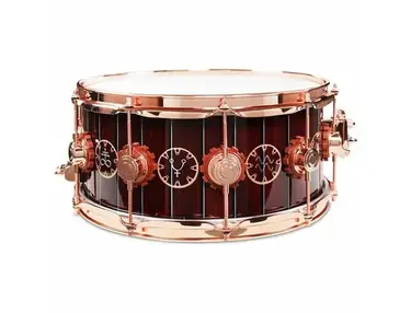 DW DREX6514SSP-RH Collector's Series "The Time Machine" Neil Peart / Rush Signature Icon 6.5x14" Snare Drum
