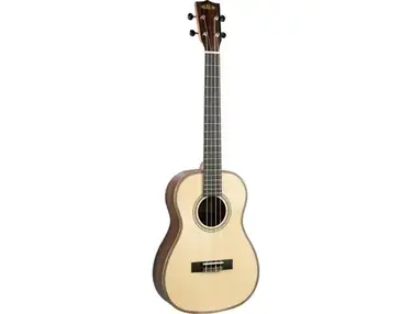 Kala KA-SSEBY-B Solid Spruce Top Striped Ebony Baritone Ukulele